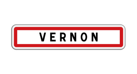 Panneau d'entrée Vernon, Eure, Normandie