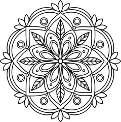 Seamless floral vector pattern featuring an abstract flower design, perfect for textile or wallpaper decoration