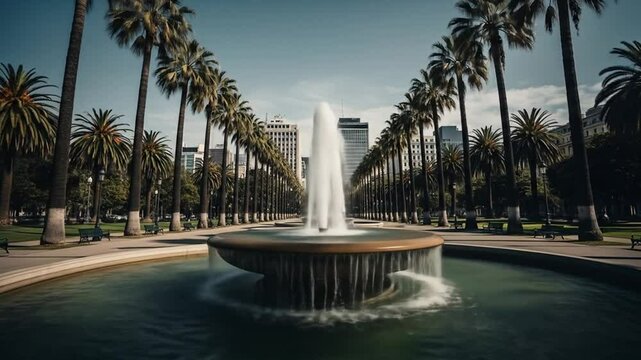 Justin Herman Plaza Fountain in San Francisco