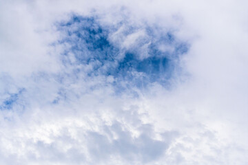 6月の空　朝の曇り空と印象的な晴れ間26