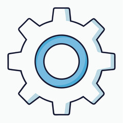 Single gear icon settings configuration options