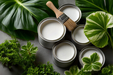 Background of A collection of paint colors