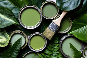 Background of A collection of paint colors
