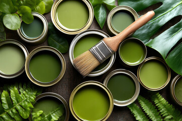 Background of A collection of paint colors
