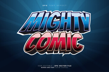Mighty Comic Hero 3D Text Effect