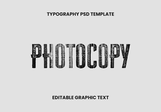 Black Grunge Distressed Font Glitch Condensed Text Effect