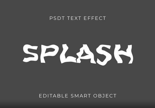 White Cartoon Groovy Font Distorted Funky Text Effect