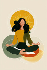 People practicing yoga
