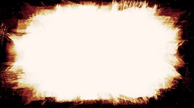 Abstract hand drawn elements,Animations.Dry stroke frame in black loop animation Grunge animation