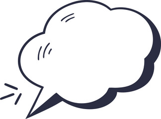 vector illustration of a speech bubble