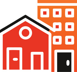 Vector design real state icon style