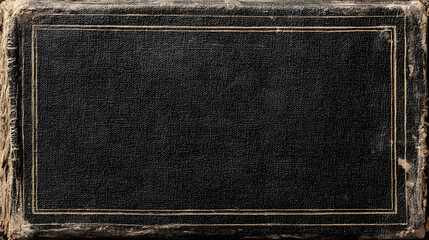 Old Worn Black Book Cover Texture Background