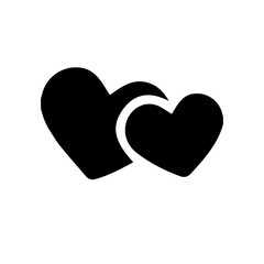 Romantic Love Vector Illustration of Heart, Couple and Valentine Element