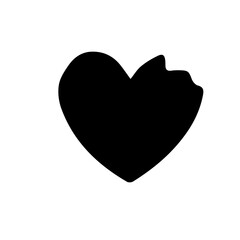 Romantic Love Vector Illustration of Heart, Couple and Valentine Element