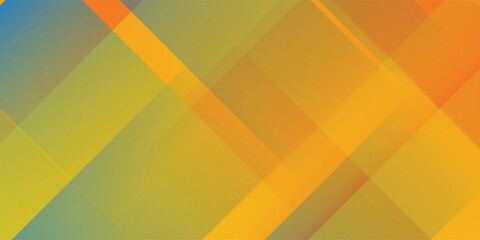 Fresh Orange Yellow Blue Background Banner Vector For PPT Social Media