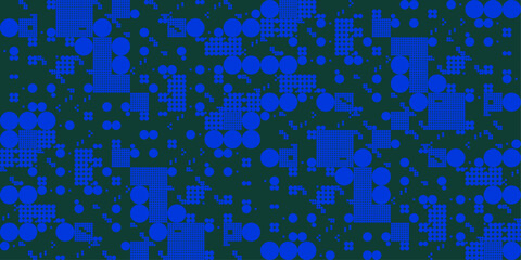 Computer background with random-sized circles