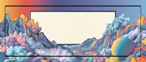 fantastic colorful invitation template 