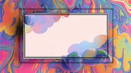 fantastic colorful invitation template 