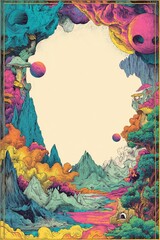 fantastic colorful invitation template 