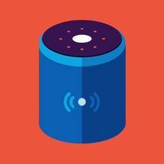 Smart speaker device wireless technology icon