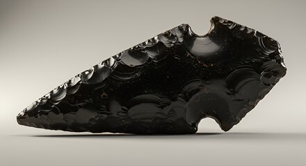 Obsidian Arrowhead: A Relic of the Past