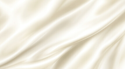 White background, beige silk fabric with natural folds, smooth texture, close-up view, vector illustration, high resolution, highly detailed textures, volumetric lighting. This image showcases a luxur