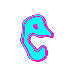 Font and number wave