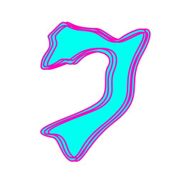 Font and number wave