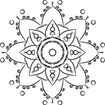 flowerr vector mandala desigen illustration eps 10