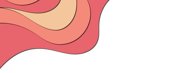 vector illustration of an abstract paper cut background
