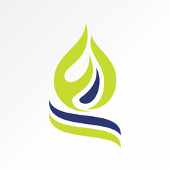 Logo design graphic concept creative premium vector stock image top sell initial F FI font fire flame typography blazing warm heat polar illustration