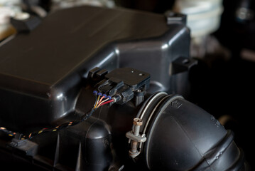 Air flow sensor in car air filter