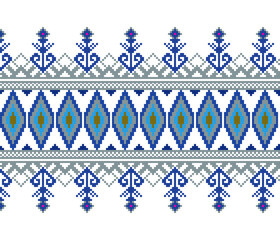 Cross Stitch Detailed Vector Design