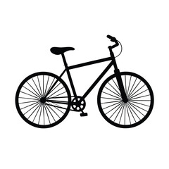 Obraz premium Bicycle silhouette perfect for cycling sports transportation and outdoor activity designs
