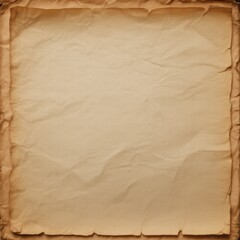 Obraz premium Aged Beige and Brown Wrinkled Vintage Paper Texture Background Flat Lay Gigapixel Standard Image aged paper