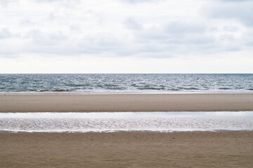 Horizontale Ruhe am Strand von Amrum