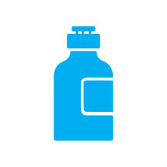 Bottle medicine syrup colored icon