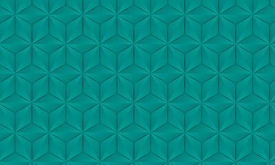 3d pattern design with luxury triangle shape | Gradient wheel pattern background template for decoration, corporate, presentation, technology, texture, fabric, packaging with jungle green color