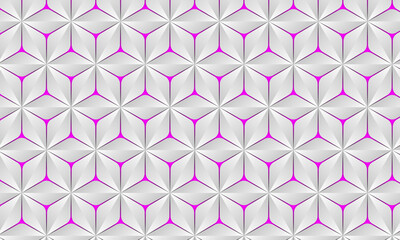 Obraz premium 3d pattern design with luxury triangle shape | Gradient wheel pattern background template for decoration, corporate, presentation, technology, texture, fabric, packaging with magenta color