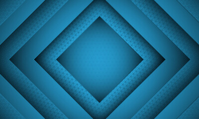 Abstract background with square shapes and pattern | Modern creative elegant background template for banner, flyer, card, presentation, corporate, decoration, greeting, packaging, with blue color