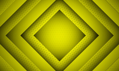 Abstract background with square shapes and pattern | Modern creative elegant background template for banner, flyer, card, presentation, corporate, decoration, greeting, packaging, with yellow color