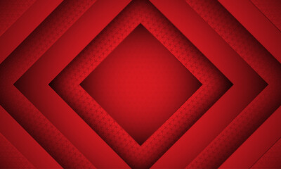 Abstract background with square shapes and pattern | Modern creative elegant background template for banner, flyer, card, presentation, corporate, decoration, greeting, packaging, with red color
