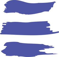 Fototapeta premium sets of blue brushes 