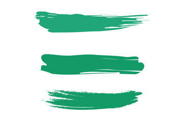 Obraz premium sets of green brushes