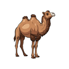 camel vector illustration on white background