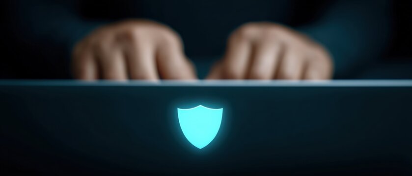 Protecting data cybersecurity strategies global tech hub digital security online environment close-up view awareness campaign