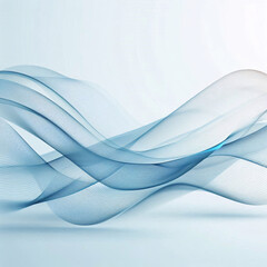 abstract blue wave, Abstract, smooth, transparent, blue, wave design element. Blue wave. Wave of blue movement curve of a smoky flow, Modern Abstract Business Background. Generative ai