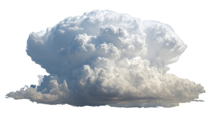 Fototapeta premium Large cumulonimbus cloud isolated on transparent background