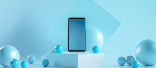 未来を映すスマートフォン ミニマルなデジタルステージ