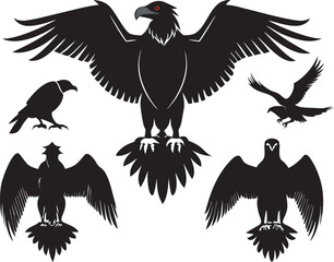 Vultures United in Symbolic Strength and Flight